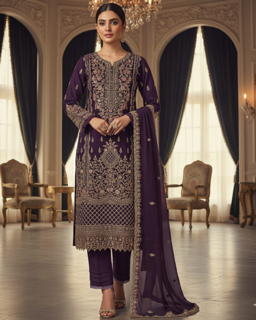 Luxury Pakistani Georgette Embroidery Suits