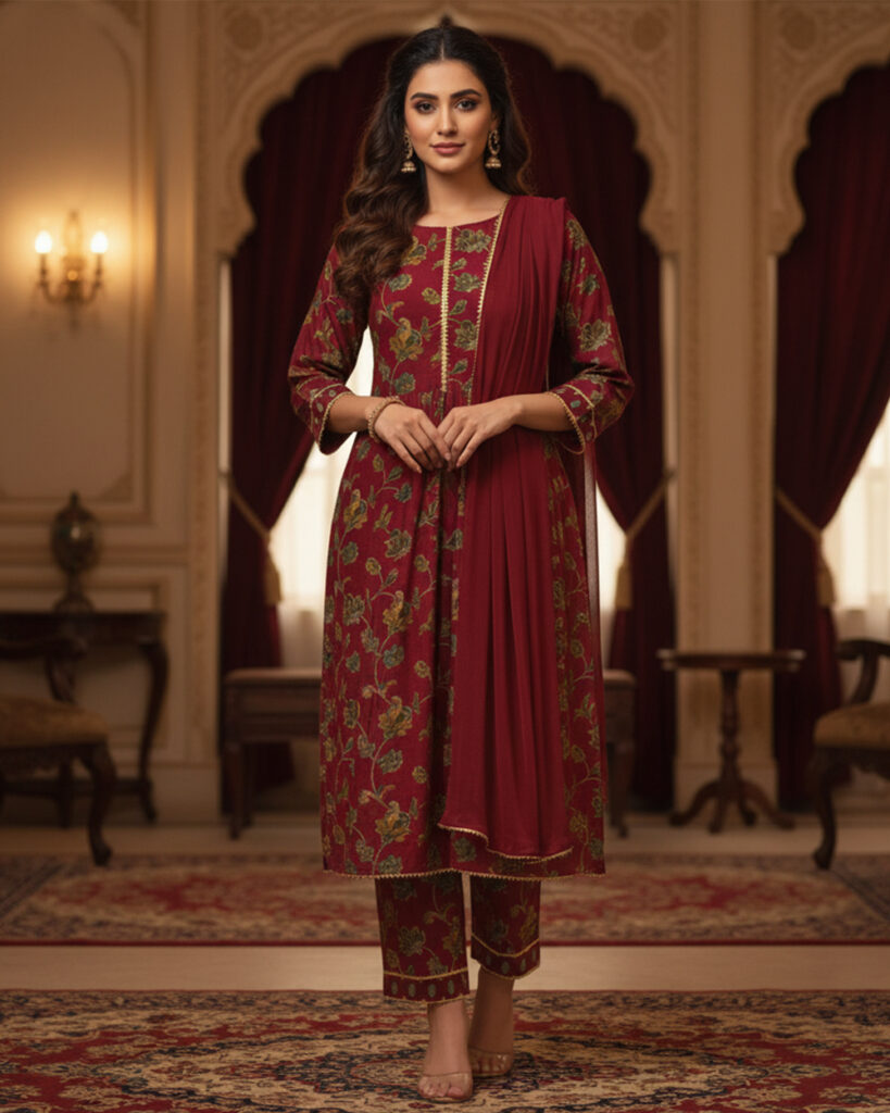 Elegant Modal Fabric Suit Set