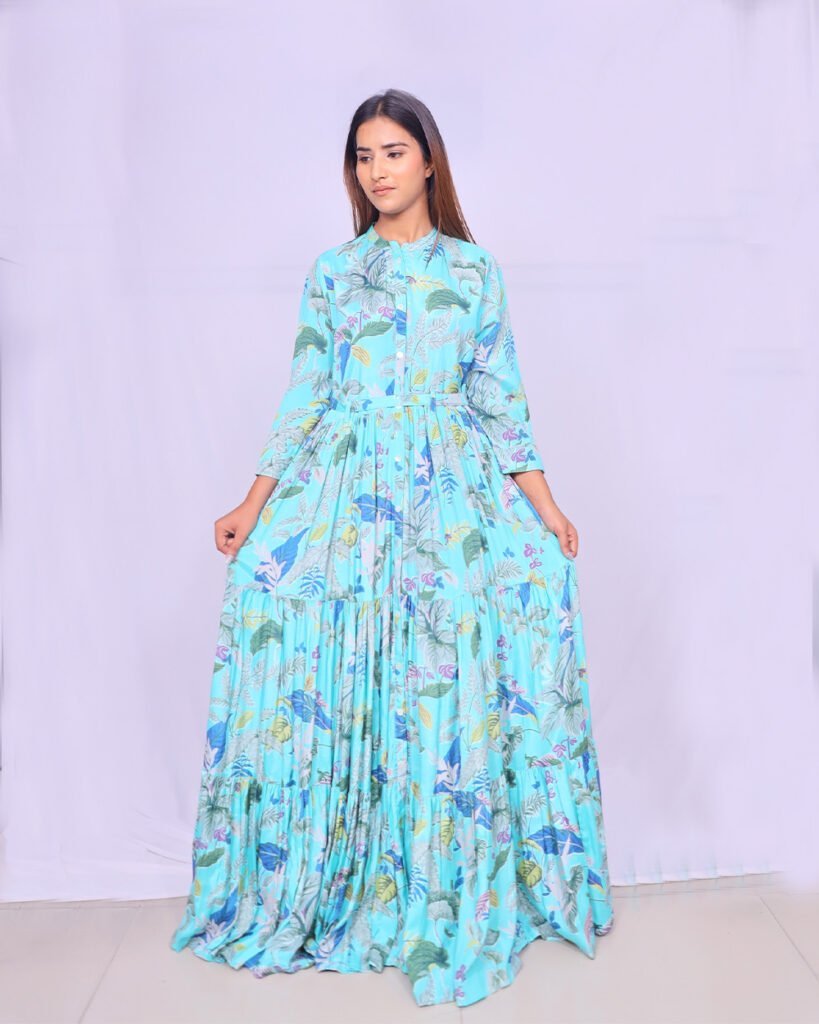 Premium Russian Crape Gown