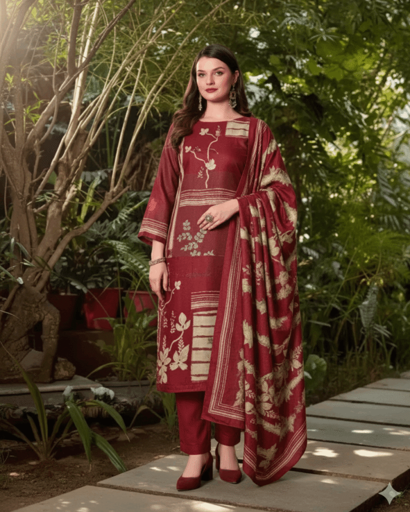 Zulfat Designer Suits (Maroon)