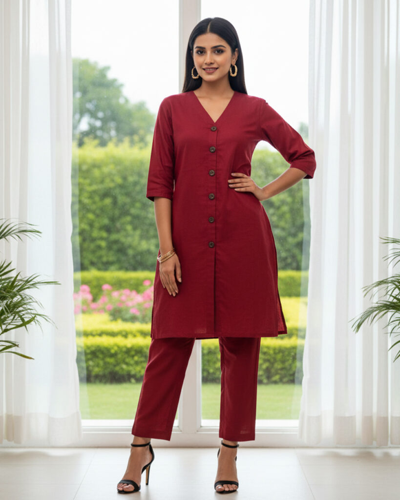 Beautifully Designed Silk Kurti